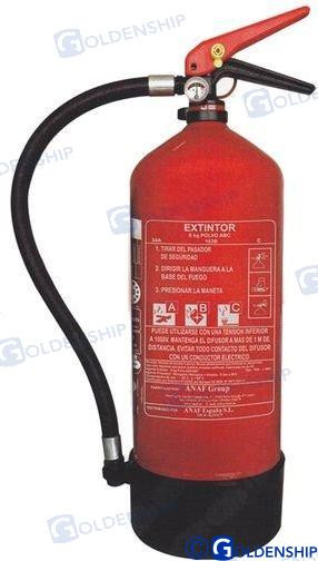 FIRE EXTINGUISHERS 6 KG. ABC