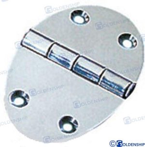 OVAL INOX HINGE 51X35 (PACK 2)