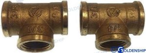 "T" BRASS H/H/H  1/2" (2)