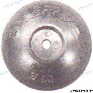 ZINC RUDDER ANODE 90 MM